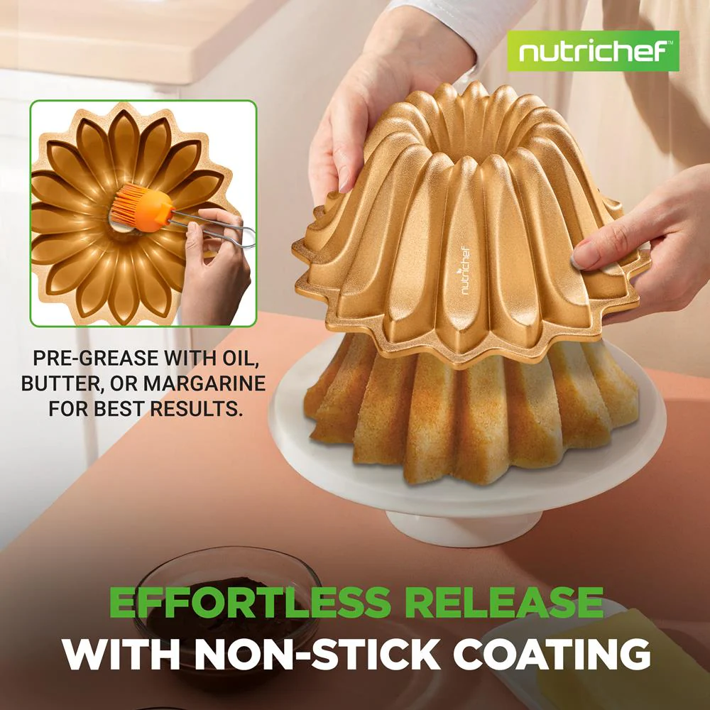 9" Nonstick Cake Pan - Uniform Baking, Die-Cast Aluminum, Dishwasher Safe - Image 3