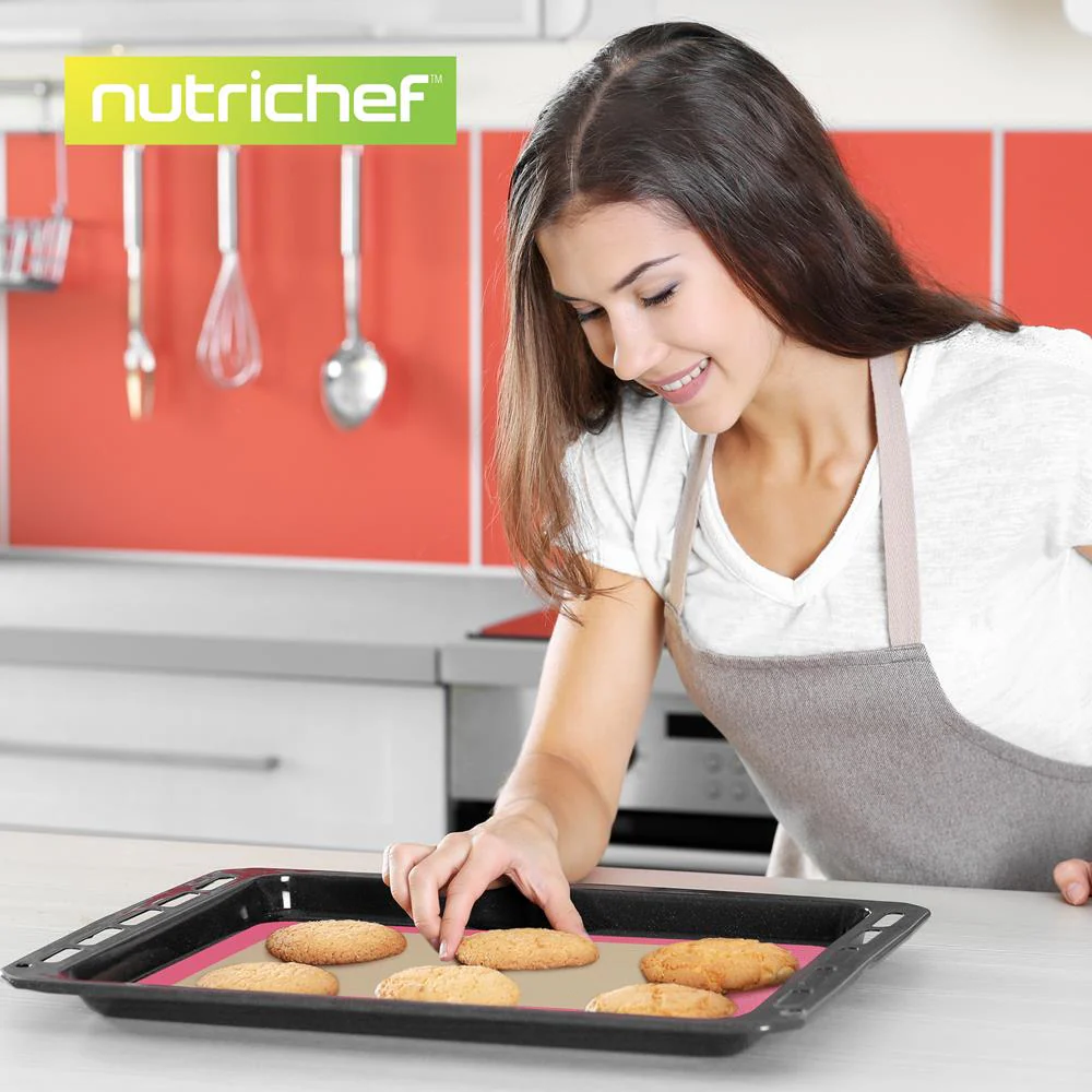 Silicone Baking Mats - Nonstick Reusable Food-Grade - Pink - Image 7