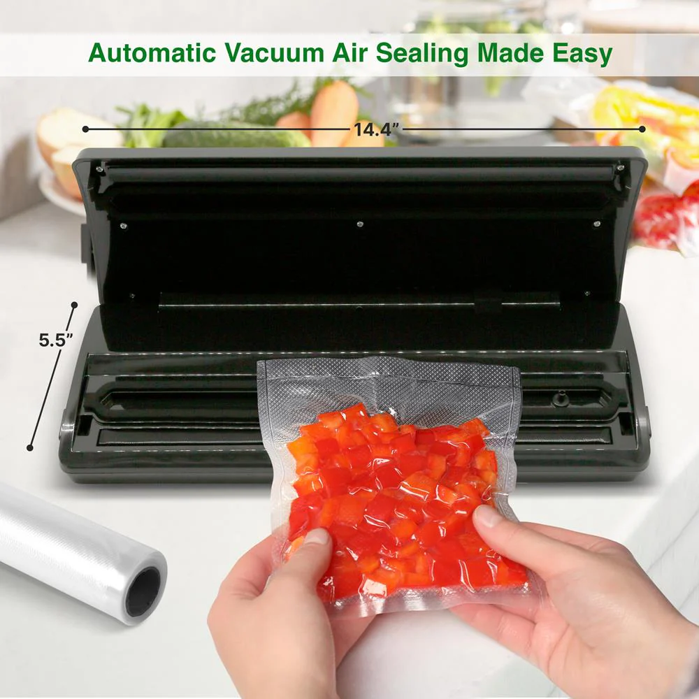 Food Vacuum Sealer, Extends Shelf Life, Stainless Steel & ABS, 110W - Image 7