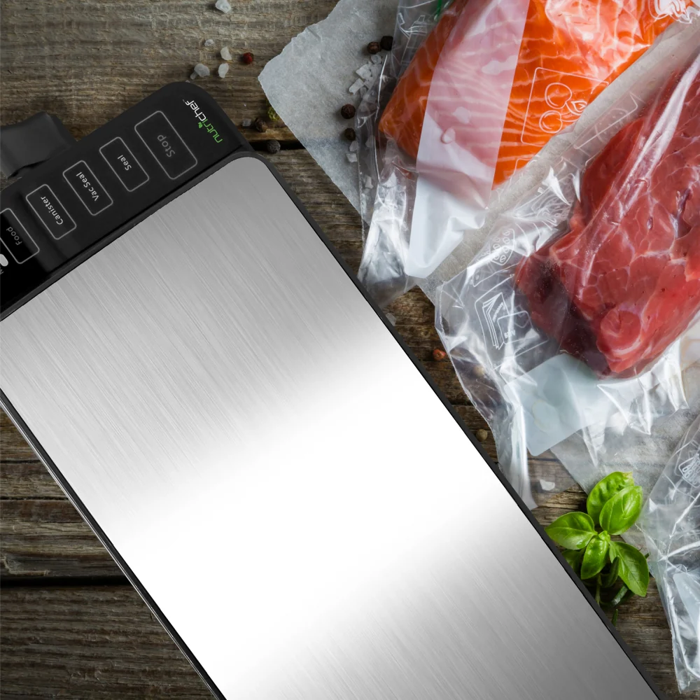 Automatic Food Vacuum Sealer - Electric Air Sealing Preserver System With Reusable Vacuum Food Bags (Stainless Steel) - Image 8
