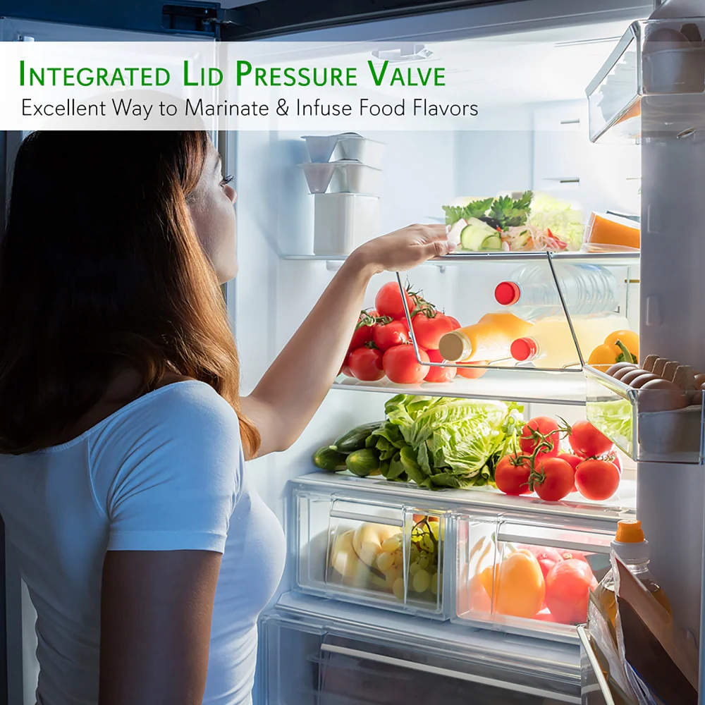 Kitchen Air Vacuum Sealer Container - Air Sealing Food Canister Accessory (2+ Liter) - Image 4