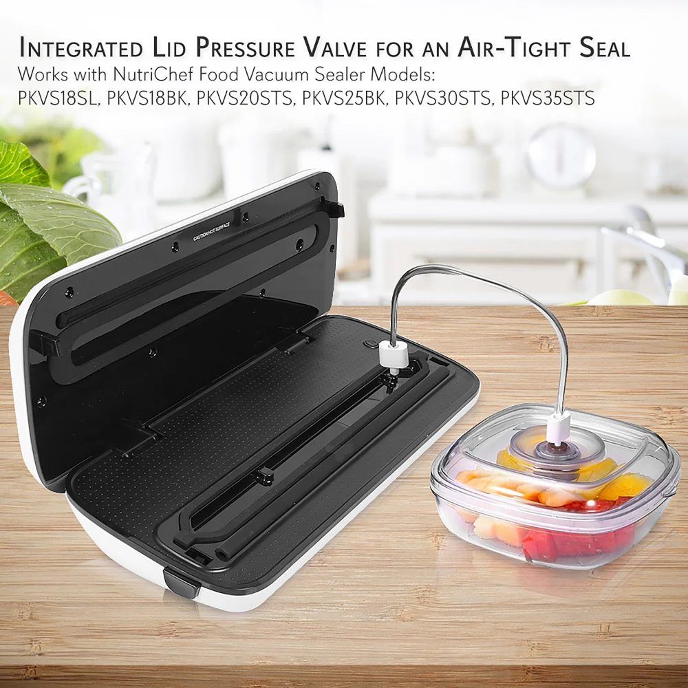 Kitchen Air Vacuum Sealer Container - Air Sealing Food Canister Accessory (2+ Liter) - Image 6